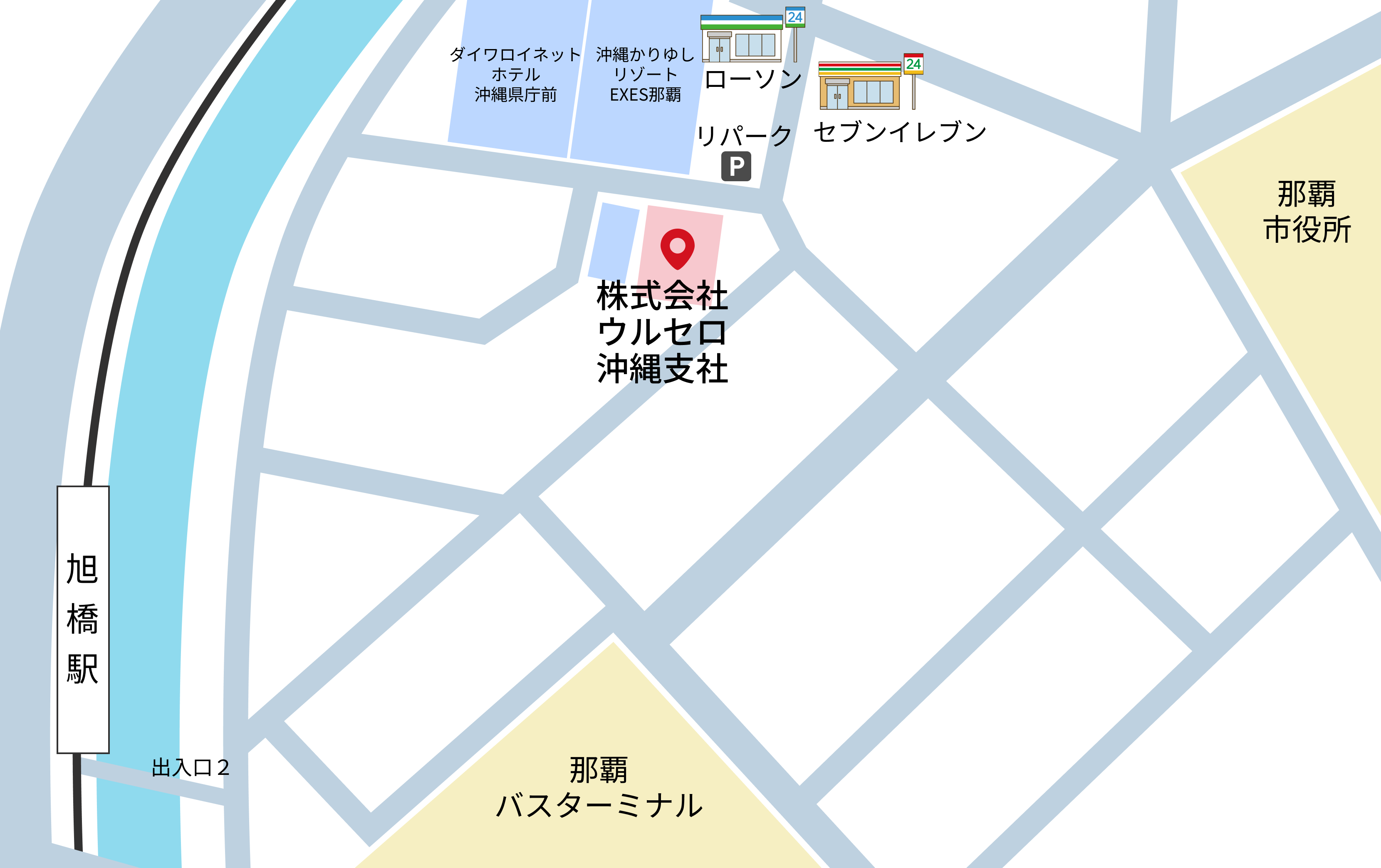 沖縄県本部地図